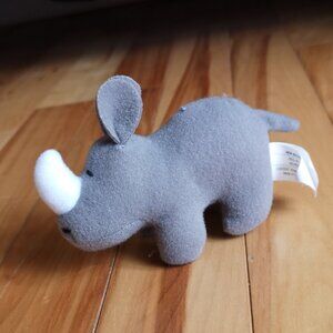 VINTAGE 1997 McDonald's Animal Pals Rhino Small Plush
